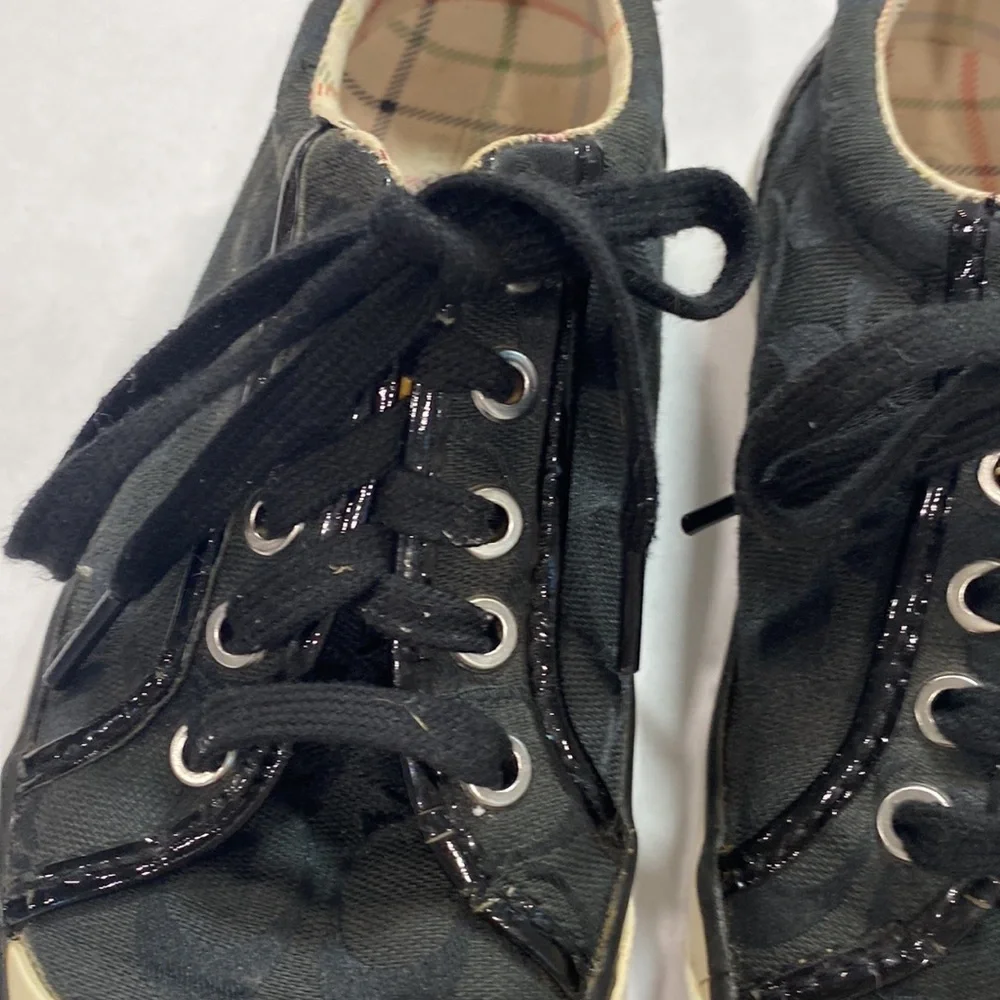 Coach Barrette‎ logo monogram sneakers black